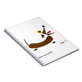 Carnet Ordinateur portable Wiener Dog Abstrait (Côté Droit)
