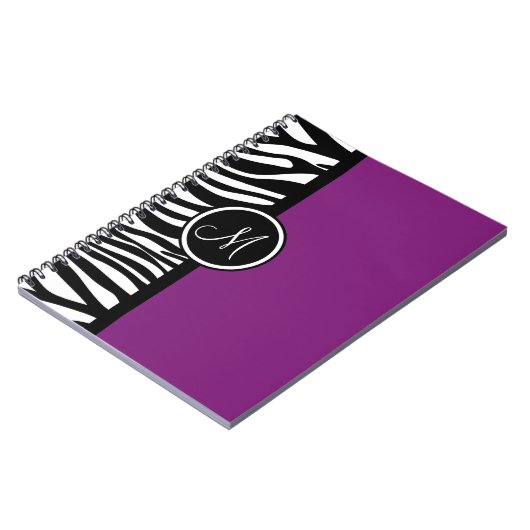 Carnet Ordinateur portable Zebra Imprimé violet violet vi (Côté gauche)