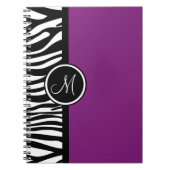 Carnet Ordinateur portable Zebra Imprimé violet violet vi (Devant)