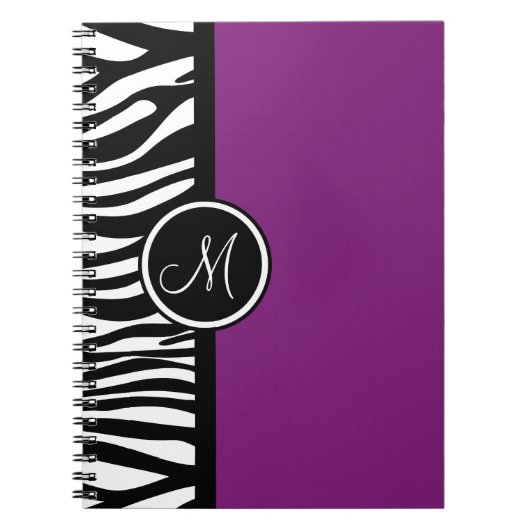 Carnet Ordinateur portable Zebra Imprimé violet violet vi (Devant)