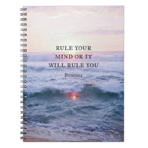 Carnet "Ordonnez votre esprit ou il vous ordonnera" -