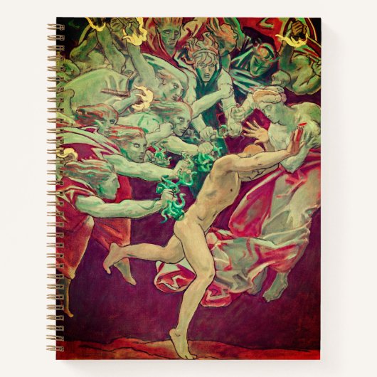 Carnet Orestes & Furies Dark Academia Notebook (Devant)