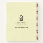 Carnet Organe des inquiétudes (Dos)