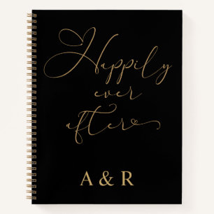 Carnet Organisateur de mariage à jamais après Monogramme