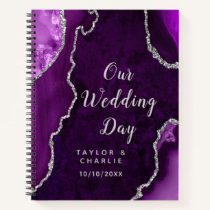 Carnet Organisateur de mariage Agate Violet et Argent
