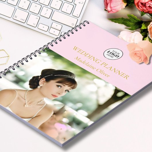 Carnet Organisateur de mariage Code QR rose photo