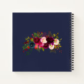 Carnet Organisateur de mariage Fleurs aquarelles Bohème R (Dos)