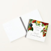 Carnet Organisateur de recettes de fruits botaniques et d (Intérieur)