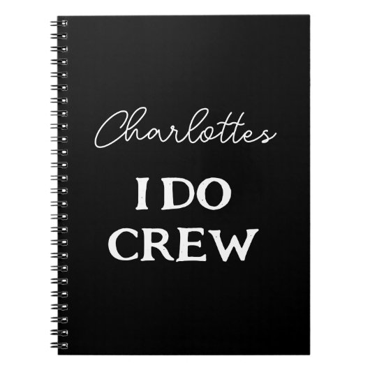 Carnet Organisateur de soirée EVJF I Do Crew (Devant)