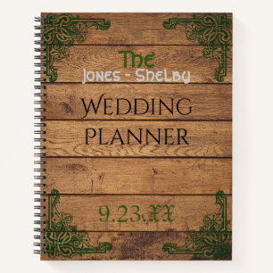 Carnet Organisatrice de mariage rustique celtique Claddag