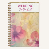 Carnet Organiseur de liste de mariage (Recto)
