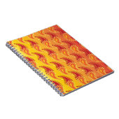 Carnet Oriental Orange Twin flamme Persian Paisley Motif (Côté Droit)