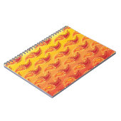 Carnet Oriental Orange Twin flamme Persian Paisley Motif (Côté gauche)