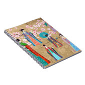 Carnet Orientale fille en retro costumejapanese, chinois, (Côté Droit)