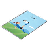 Carnet orienté du football de la fille (Côté gauche)