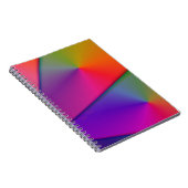Carnet Origami d'arc-en-ciel - remous d'indigo et de (Côté Droit)