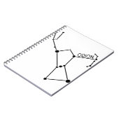 Carnet Orion la constellation de chasseur tient le (Côté gauche)
