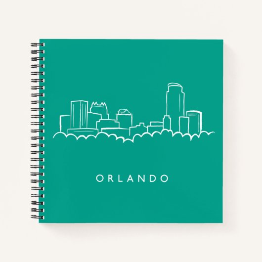 Carnet Orlando Florida Skyline (Devant)
