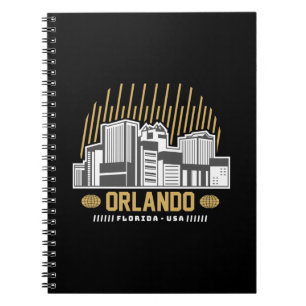Carnet Orlando Floride États-Unis Skyline Voyage Graphism