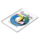 Carnet Orlando Floride Explore logo rétro. (Côté gauche)