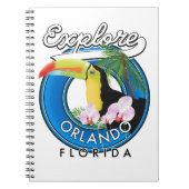 Carnet Orlando Floride Explore logo rétro. (Devant)