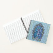 Carnet Ornat bleu et design Mandala Turquoise (Intérieur)