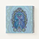 Carnet Ornat bleu et design Mandala Turquoise (Dos)