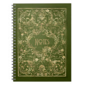 Carnet Ornat Vert et Gold Frame (Devant)