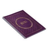 Carnet Ornat violet et cadre or (Côté Droit)