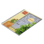 CARNET ORNATE PORTE & FLEURS EN TERRACOTTA POT (Côté gauche)