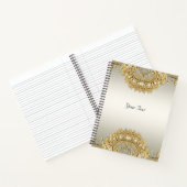 Carnet Orné Doré (Intérieur)