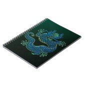 Carnet Ornement chinois de dragon (Côté gauche)