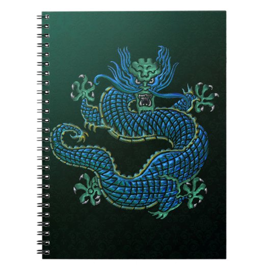 Carnet Ornement chinois de dragon (Devant)