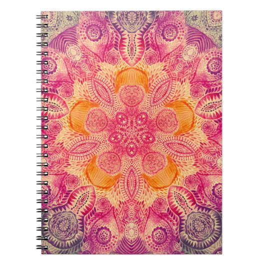 Carnet Ornement de dentelle Mandala : Conception d'aquare (Devant)