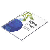 Carnet Ornement de Noël bleu, Wedding planner (Côté gauche)