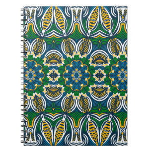 Carnet Ornement floral traditionnel, motif sans couture a
