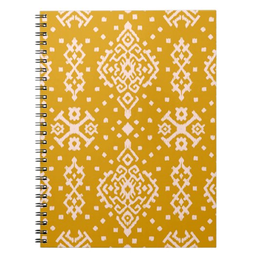 Carnet Ornement folklorique Ikat - texture ethnique. (Devant)