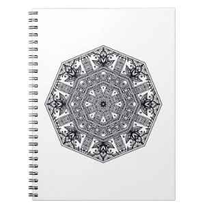 Carnet Ornement rond de mandala