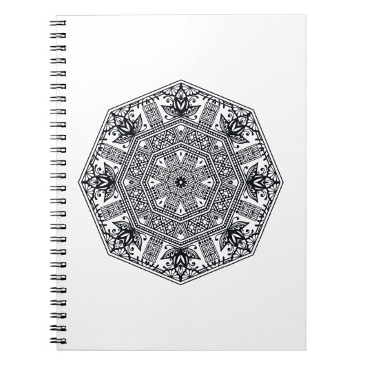 Carnet Ornement rond de mandala (Devant)