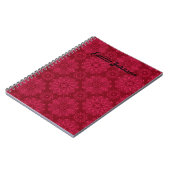 Carnet Ornement rouge (Côté gauche)