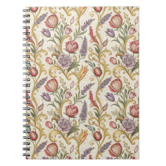 Carnet Ornemental Art Floral Ancien Motif de défilement F
