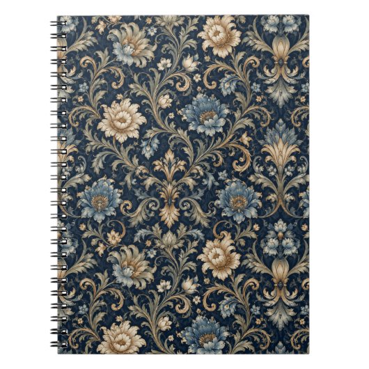 Carnet Ornementation florale de luxe décorative (Devant)