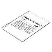 Carnet Ornithologist Definition - Vogelkunde (Birdwatchin (Côté gauche)