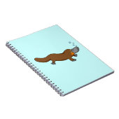 Carnet Ornithorynque canard-affiché par natation mignonne (Côté Droit)