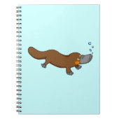 Carnet Ornithorynque canard-affiché par natation mignonne (Devant)