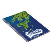 Carnet Oronsay Écosse carte de l'île (Côté Droit)