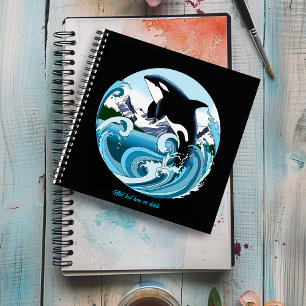 Carnet Orque Majestueux Baleine Tueuse Vagues Bleues Océa