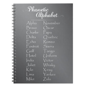 Carnet Orthographe de l'alphabet phonétique du tableau no