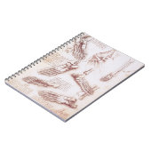 Carnet Os de pied anatomiques humaines de Léonard de Vinc (Côté gauche)