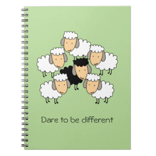 Carnet Osez être différent Mouton noir